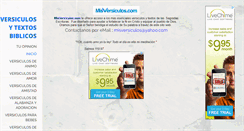 Desktop Screenshot of misversiculos.com